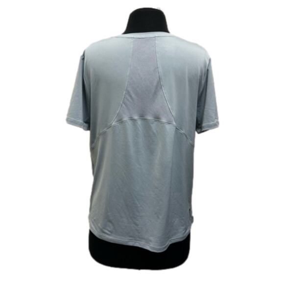 Under Armour RUSH Vent T-Shirt NEW Slate Blue Fitted Stretch Mesh Size L - Picture 2 of 12